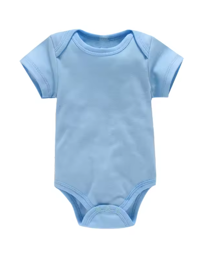 7-Color Solid Baby Onesies — Unisex Bodysuits