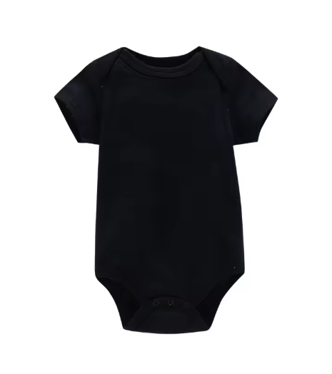7-Color Solid Baby Onesies — Unisex Bodysuits