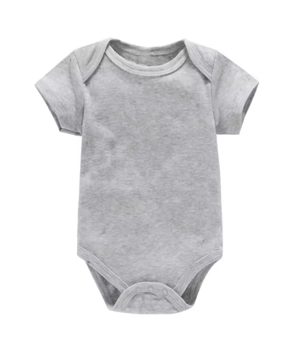 7-Color Solid Baby Onesies — Unisex Bodysuits