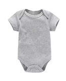 7-Color Solid Baby Onesies — Unisex Bodysuits