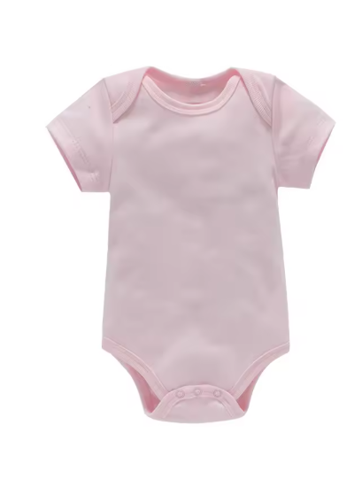 7-Color Solid Baby Onesies — Unisex Bodysuits