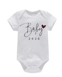 Baby Coming Soon 2026 Announcement Newborn Bodysuit Romper