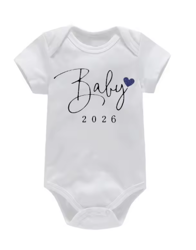 Baby Coming Soon 2026 Announcement Newborn Bodysuit Romper