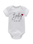 Baby Coming Soon 2026 Announcement Newborn Bodysuit Romper