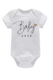 Baby Coming Soon 2026 Announcement Newborn Bodysuit Romper