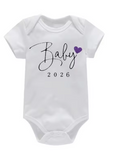 Baby Coming Soon 2026 Announcement Newborn Bodysuit Romper