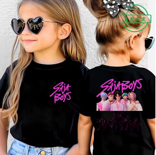 KPop Saja Boys Kids T-shirt - Fun Summer Style