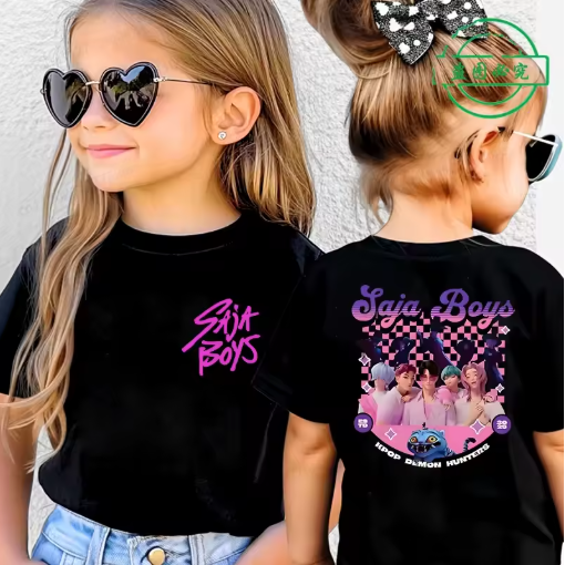 KPop Saja Boys Kids T-shirt - Fun Summer Style