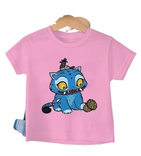 Derpy Tiger Kpop Shirt for Kids - Cute Cartoon Style