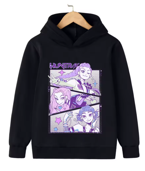 KPop Demon Hunter Hooded Sweatshirt for Kids