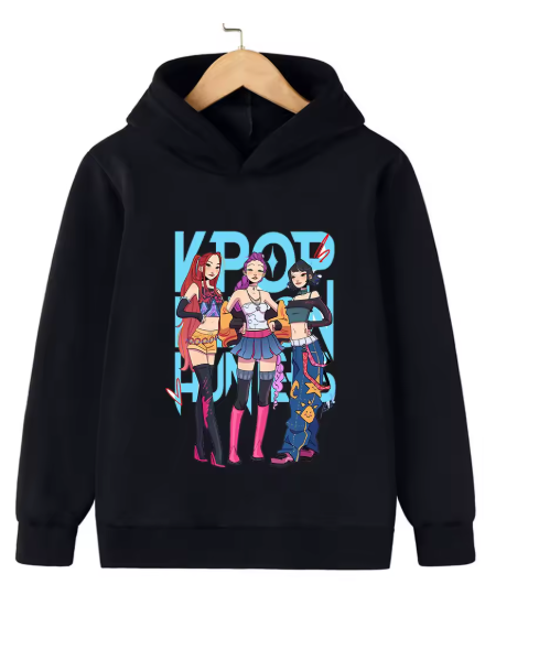 KPop Demon Hunter Hooded Sweatshirt for Kids