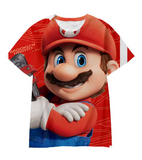 Mario 3D Printed Parent-Child T-shirt