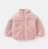 Warm Plush Coat for Kids - Fashionable & Cozy