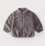 Warm Plush Coat for Kids - Fashionable & Cozy