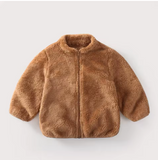 Warm Plush Coat for Kids - Fashionable & Cozy