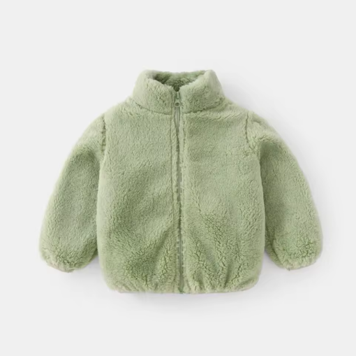 Warm Plush Coat for Kids - Fashionable & Cozy