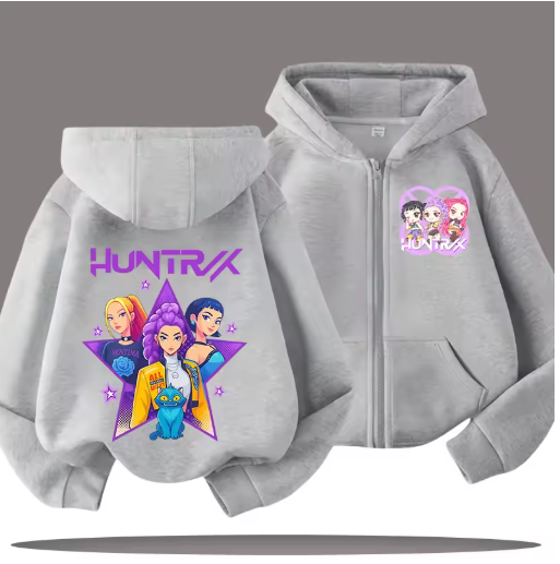 K-pop Demon Hunters Kids Hooded Coat