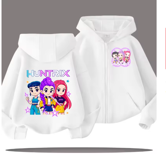 K-pop Demon Hunters Kids Hooded Coat