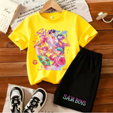 KPOP Demon Hunter Kids T-shirt & Shorts Set