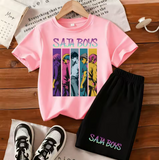 KPOP Demon Hunter Kids T-shirt & Shorts Set