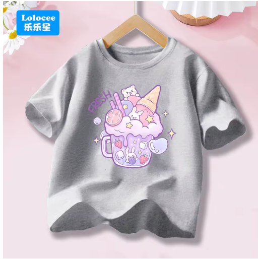 Kids' Cartoon T-Shirt – Fun Designs for Summer