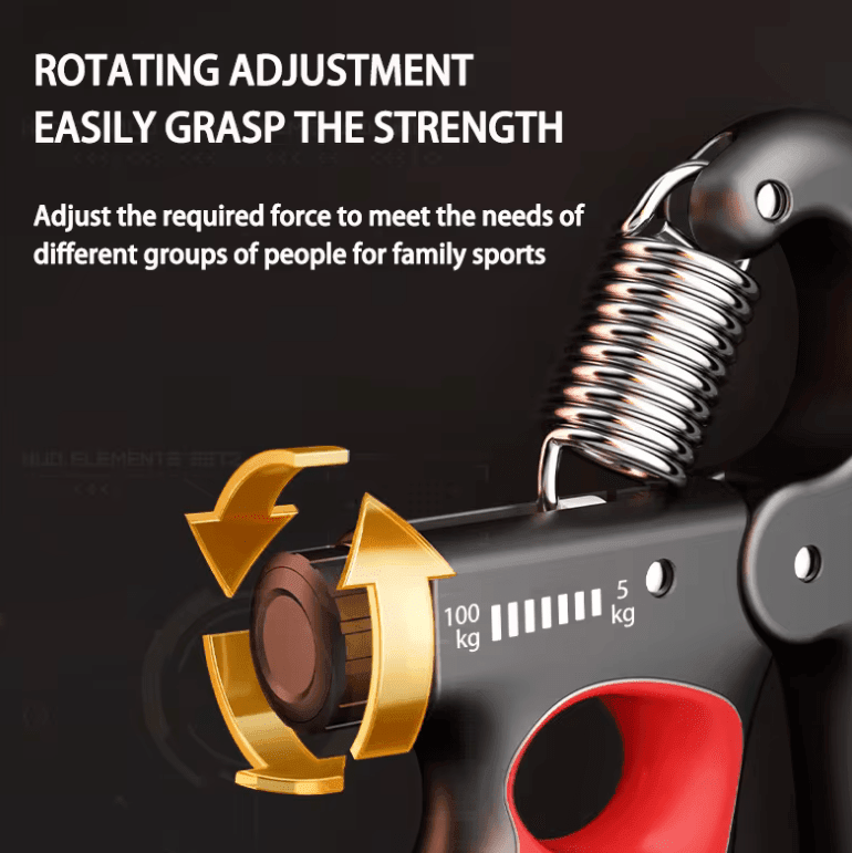 Adjustable Grip Strengthener (5-100kg) – Hand Trainer for Strength & Rehabilitation