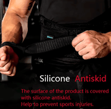 Anti-Slip Weightlifting Straps – Silicone Grip Wrist Straps for Strength Training & Deadlifts