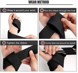 Anti-Slip Weightlifting Straps – Silicone Grip Wrist Straps for Strength Training & Deadlifts