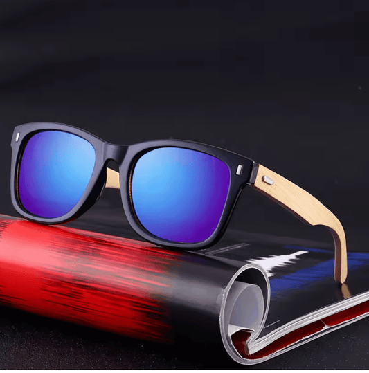 🔥 Classic Bamboo Vintage Sunglasses – Retro Wood Shades with Nail Decoration for Men & Women