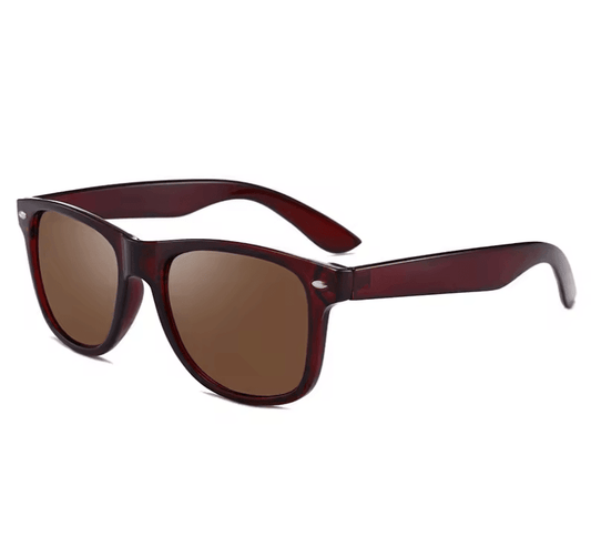 Classic Square Polarized Sunglasses – Retro Black Fashion Shades for Men & Women