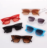 Fashion Square Sunglasses for Women & Men – Designer Luxury Cat Eye Vintage UV400 Outdoor Sunglasses