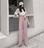 Ice Silk Wide-Leg Pants – Cool & Thin Sweatpants for Women