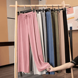 Ice Silk Wide-Leg Pants – Cool & Thin Sweatpants for Women