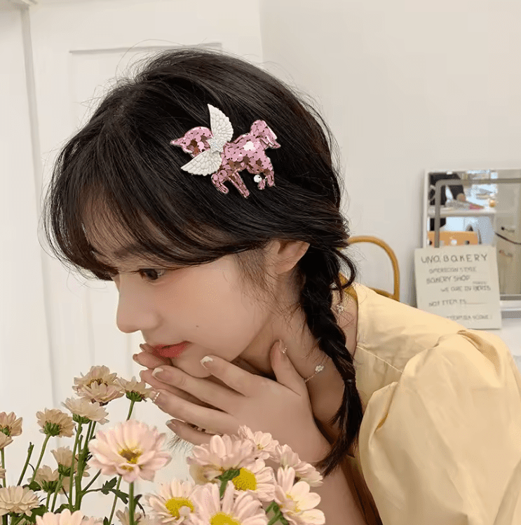 Kawaii Cartoon Unicorn Hairpins for Girls – Cute Kids Baby Hair Clips & Barrettes