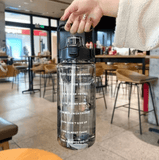 Large-Capacity Portable Water Bottle – Time Marker for Cycling, Running & Travel