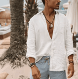 🔥 Men’s Casual Long Sleeve Shirt – Regular Fit, Oversized & Stylish for Spring/Summer! 👕