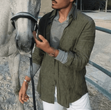 🔥 Men’s Casual Long Sleeve Shirt – Regular Fit, Oversized & Stylish for Spring/Summer! 👕