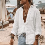 🔥 Men’s Casual Long Sleeve Shirt – Regular Fit, Oversized & Stylish for Spring/Summer! 👕