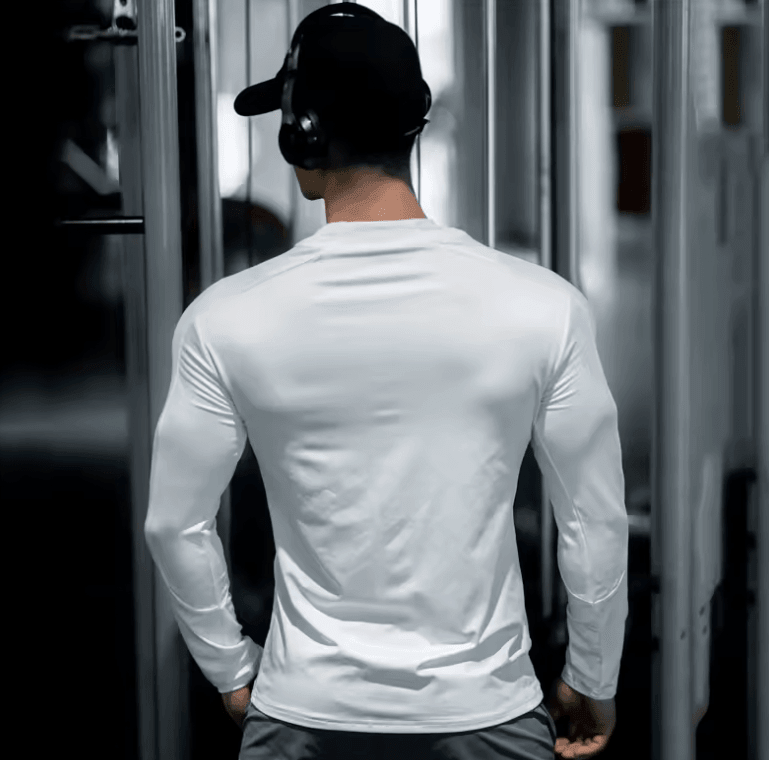 Men’s Compression Zipper T-Shirt – Lightweight Slim Fit Long Sleeve Workout Top