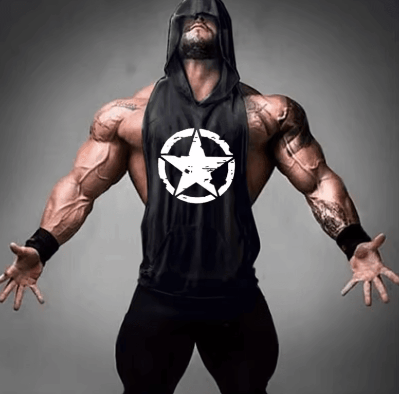 New Sports Vest Hooded Running Vest – Compression Fitness Sleeveless T-shirt for Adults