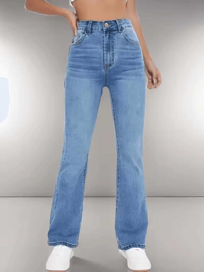 New Women’s Slimming High-Waist Jeans – Trendy European & American Style Denim