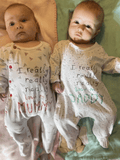 Newborn Baby Romper – Cotton Long Sleeve Jumpsuit for Boys & Girls – Family Daddy/Mummy Letter Print Pajamas Outfit