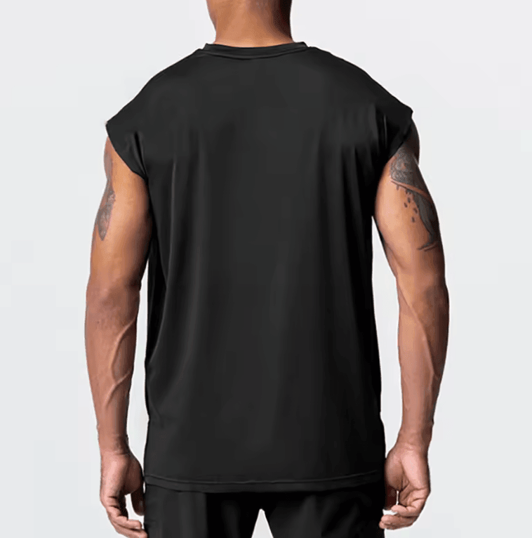 Oversized Gym Tank Top – Mesh Sleeveless Shirt for Bodybuilding & Fitness
