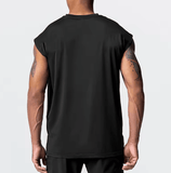 Oversized Gym Tank Top – Mesh Sleeveless Shirt for Bodybuilding & Fitness
