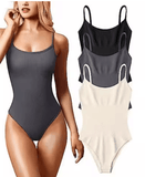 Sexy Sleeveless Slip Bodysuit – Backless Slim Fit Solid Color Playsuit