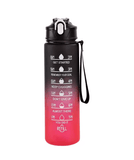 Sports Water Bottle with Time-Tracking Straw – Leak-Proof Locking Flip Cover for Outdoor Adventures
