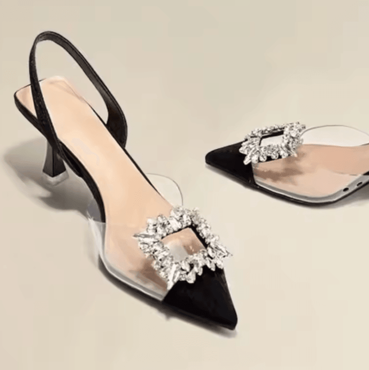 Spring & Autumn Women’s High Heels – Sexy Crystal Transparent Pointed Toe Fashion Shoes