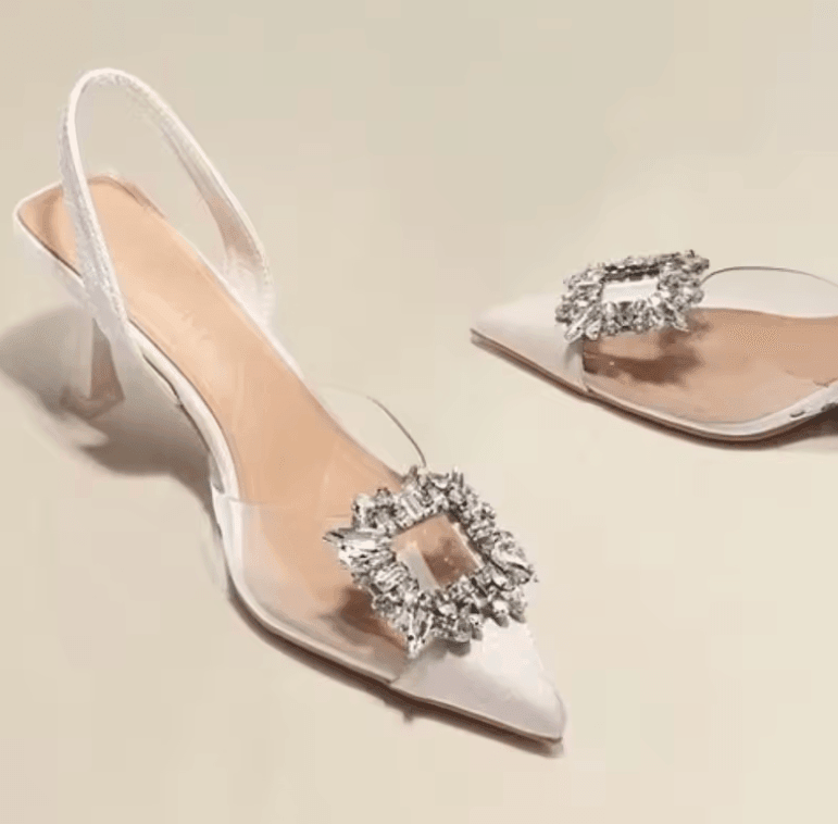 Spring & Autumn Women’s High Heels – Sexy Crystal Transparent Pointed Toe Fashion Shoes