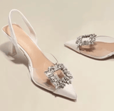 Spring & Autumn Women’s High Heels – Sexy Crystal Transparent Pointed Toe Fashion Shoes