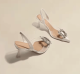 Spring & Autumn Women’s High Heels – Sexy Crystal Transparent Pointed Toe Fashion Shoes